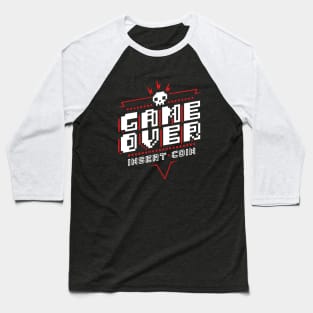 Game Over (Red) Baseball T-Shirt